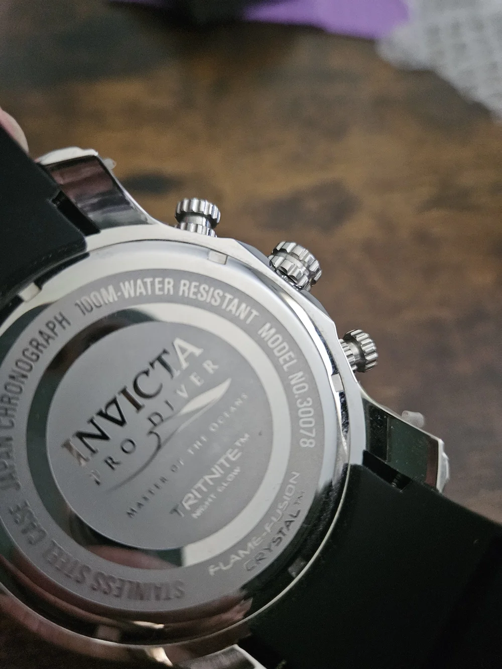 Invicta Black & Blue Chronograph Dive Watch